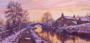 A Winter Eve on the Canal, Barrowford