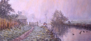 Barges on the Canal, Foulridge