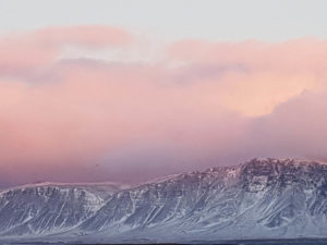 Iceland, Pink Sky
